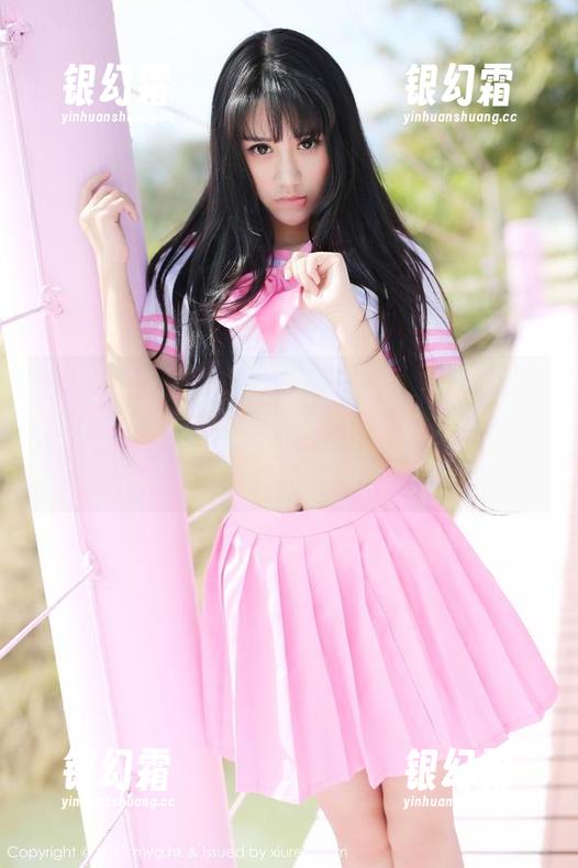 美媛馆 - 妮儿Bluelabel黑丝，居然无圣光，这套图直接令我小鹿乱撞，围着转圈圈。